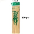 thumbnail image 5 of 100pcs 200pcs Natural Bamboo Skewers, Wooden Skewers, Kebab, Short Skewers, Wooden Kebab Skewers For Fruit Kabobs, Appetizer, Chocolate Fountain, Cocktail, 8"/10"/12", 5 of 5