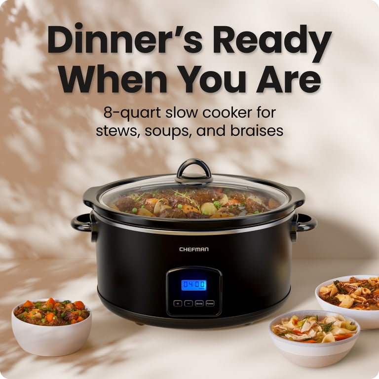 Chefman 8-Quart Digital Slow Cooker photo 2