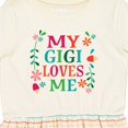 thumbnail image 4 of Inktastic My Gigi Loves Me Girls Apparel Girls Toddler Dress, 4 of 5