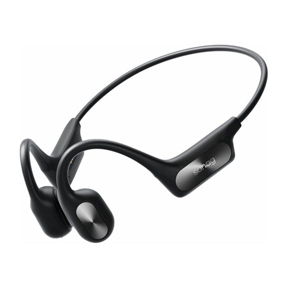Upgraded Sanag Air Conduction Headphones, Open-Ear Wireless Bluetooth Sports Headphones with 64G Memory MP3 Player, 8H Playtime & IPX7 Waterproof Earphones for Workout, Running, Biking, Driving, Gym