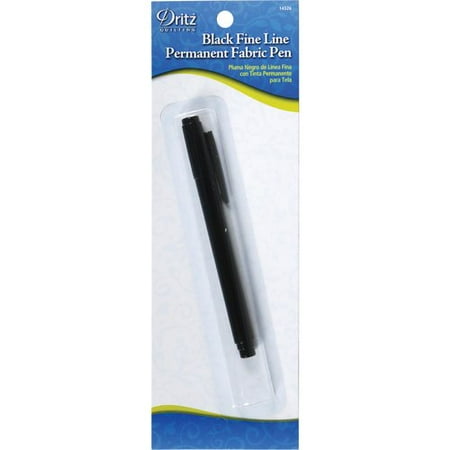 Fine Line Permanent Fabric Marker, Black