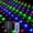 Multicolor, variant on Solar Net String Lights, 1.5mx1.5m 100LED Mesh Fairy String Lights, Remote Timer, for Garden Back Front Yard Bushes Tree Decorations