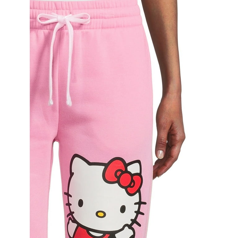 Hello Kitty and Friends Women's Juniors Graphic Fleece Joggers, Sizes  XS-XXXL 