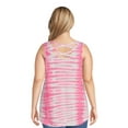 thumbnail image 3 of Terra & Sky Women's Plus Size Cross Top Tank, 3 of 5