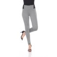 thumbnail image 1 of White Mark Pantalon Ajusté Jacquard pour Femmes, 1 of 5