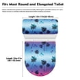 thumbnail image 7 of HELLHERO Coconut Tree Pattern Elastic Edge Stretch Bathroom Seat Covers, Polyester, Stretchy Fabric Lid Cover Set for Toilet, Adjustable, Reusable, 7 of 7