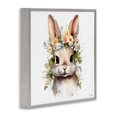 thumbnail image 3 of Stupell Industries Shabby Chic Flower Garland Bunny Gray Framed Giclee Art, 24 x 24, by Roozbeh, 3 of 8