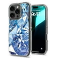 thumbnail image 4 of For Apple iPhone 16 Plus (6.7") Hybrid Fashion Stylish Trendy Picture Design Hard Back PC Shockproof TPU Slim Protective Phone Case Cover by Xpression - Marble Blue White, 4 of 8