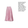 thumbnail image 3 of Women Maxi Skirt Women's Maxi Skirt Solid Color Satin Style Long Skirt for Spring Autumn Versatile Sweet Women's A-line Skirt for Wear Long Skirt, 3 of 7