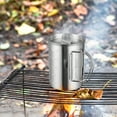 thumbnail image 3 of Tasse Pot de Camping avec Poignées Pliables et Couvercle Gobelet en Acier Inoxydable pour Camping Randonnée, 3 of 8