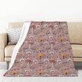 thumbnail image 1 of XMXT Throw Blankets, Autumn Multifarious Mushrooms Bed Blanket for Bedroom Sofa, 50 x 70 inches, 1 of 9