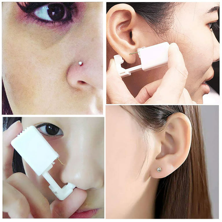 2pcs Body Piercing Beauty Tools Safety Disposable Ear Nose