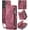 Red, variant on Wallet Case for Samsung Galaxy S25 FE, Zipper Purse Folio Leather Wallet with Card Holder Wrist Strap Detachable Magnetic Shockproof Protective Back Case for Samsung Galaxy S25 FE 5G