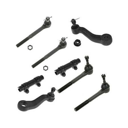 Tie Rod End Idler Arm Pitman Arm Kit 8 Piece - Compatible with 1993 - 1999 Chevy C1500 1994 1995 1996 1997 1998