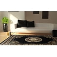 thumbnail image 4 of Home Dynamix Optimum Athens Area Rug 3'7" x5'2", Updated Oriental Medallion, Black/Beige, 4 of 4