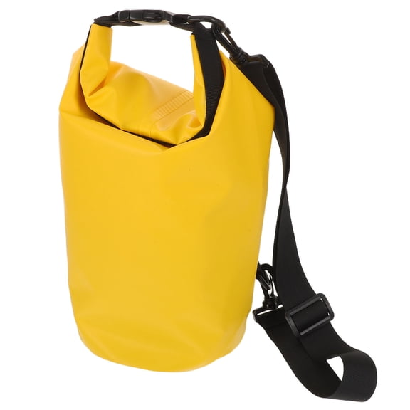 ELAYARD Yellow PVC Bag 5L with Adjustable Shoulder Strap for Kayaking and Outdoor Sports