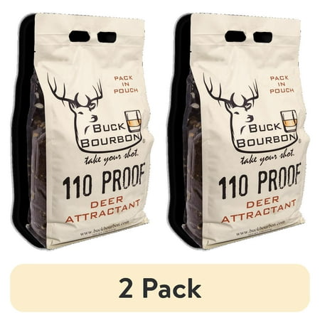 (2 pack) Buck Bourbon 110 Proof Deer Attractant