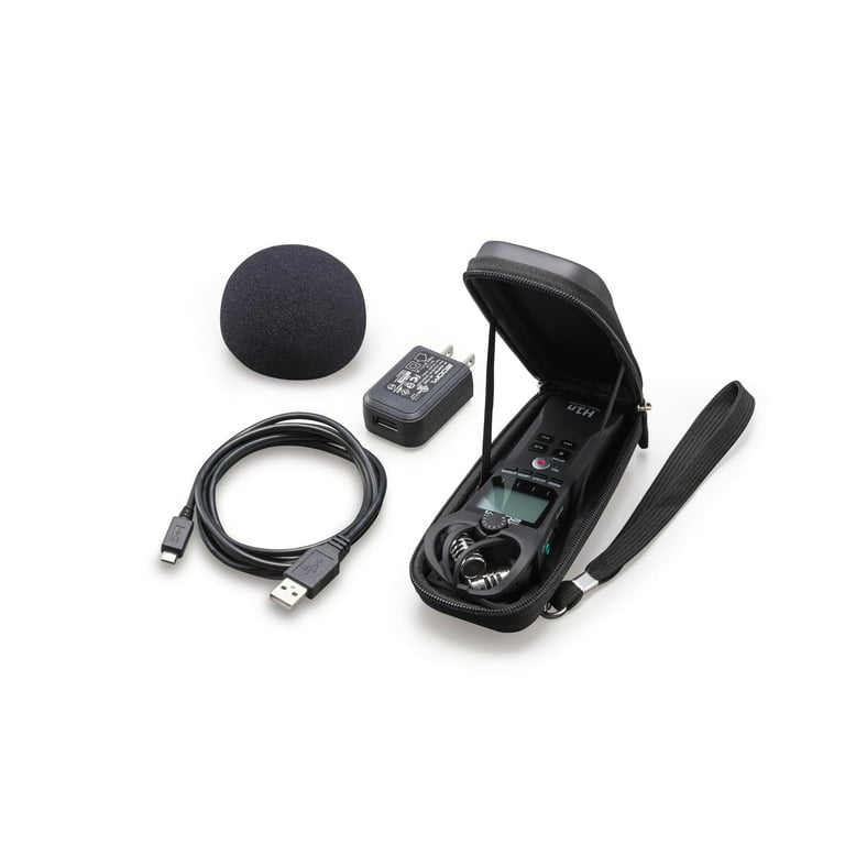 Zoom H1n-VP Portable Audio Recording Value Pack, Black, with
