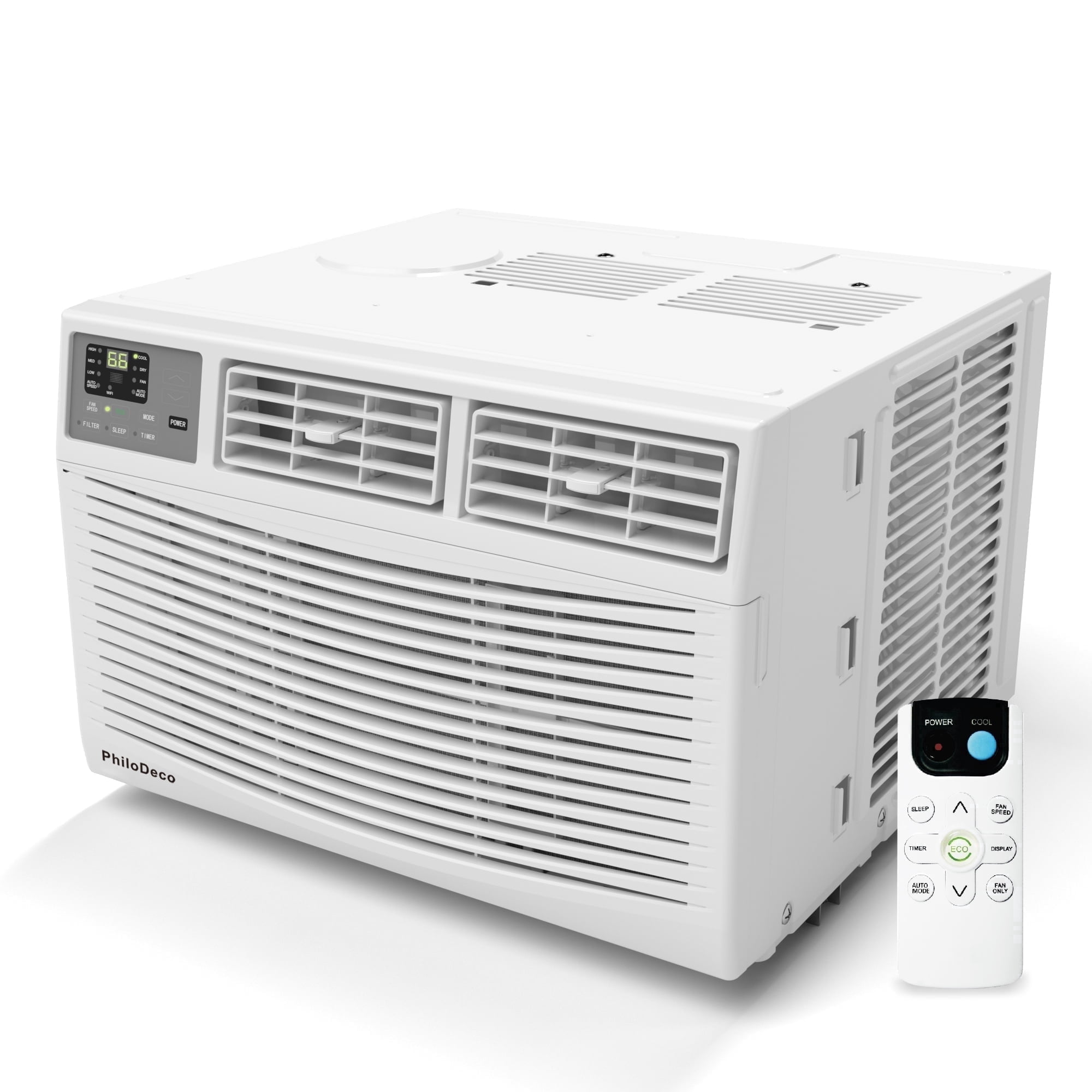 10000 BTU Intelligent Window Air Conditioner Cools 450 sq. ft., Features LED Screen, Remote Control, Dehumidifier & Fan