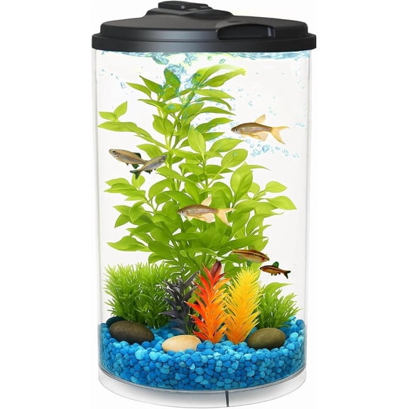 3-Gallon Aquarium with LED Lighting and Power Filter
