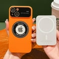 thumbnail image 2 of Magnetic iPhone 14 Case - Full Camera Protection, Compatible with MagSafe (6.1 inches), Orange, 2 of 8