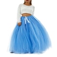 thumbnail image 2 of EIMELI Femmes Jupe Bulle Tulle Surjupe Réglable Cravate Taille pour la Photographie de Fête de Mariage, 2 of 7