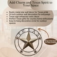 thumbnail image 2 of Texas Star 24" Metal Wall Hanging Decoration - Rustic Western Wall Sculpture Texas Pride Home Décor, Rustic Wall Art for Living Room, Cowboy & Western Decor, Metal Texas Star Wall Art, 2 of 8