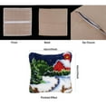thumbnail image 4 of DIY Cushion Latch Hook Rug Making Crafts for Adults and Beginners, 17 inch - Snow House, 4 of 8