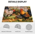 thumbnail image 4 of Farmhouse Rooster Dish Drying Mat for Kitchen Counter, 18 x 24 Inch Microfiber Dish Mats for Drying Dishes, Absorbent Dish Drying Pad Chicken Kitchen Decor Rack Mat, 4 of 7