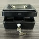 thumbnail image 5 of Pequeña Caja De Seguridad Con Cerradura Y Ranuras Alcancía De Monedas Y Otros Objetos De Valor Negro, 5 of 6