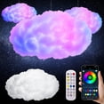 thumbnail image 2 of Lámpara de Noche 3D Cloud RGB Compacta con Forma de Nube Tormentosa y Música Rítmica, Ideal para Uso en Interiores, Dormitorios o Juegos., 2 of 5