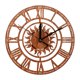 thumbnail image 1 of Relojes de pared de metal grandes con números romanos, soporte natural, campana, silencioso, sin tictac, para sala de estar, jardín, dormitorio, cocina, oficina, salón, decoración del hotel, regalo, 1 of 5