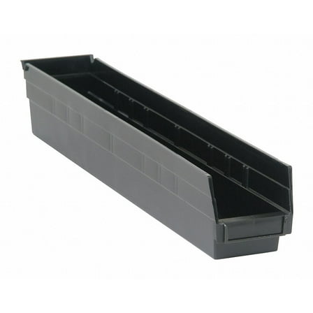 Quantum Storage Systems Shelf Bin,Black,Polypropylene,4 in QSB105BR QSB105BR ZO-G2471533