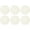 White, variant on Woven Paper Tabletop Placemat Holiday or Event Decor, Reversible Round Placemat Set, 15" Dia, Pack of 6