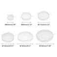 thumbnail image 2 of Silicone Stretch Lids, 3 Set - Reusable Durable Silicone Bowl Covers, Silicone Lids for Bowls and Food Covers (White), 2 of 6