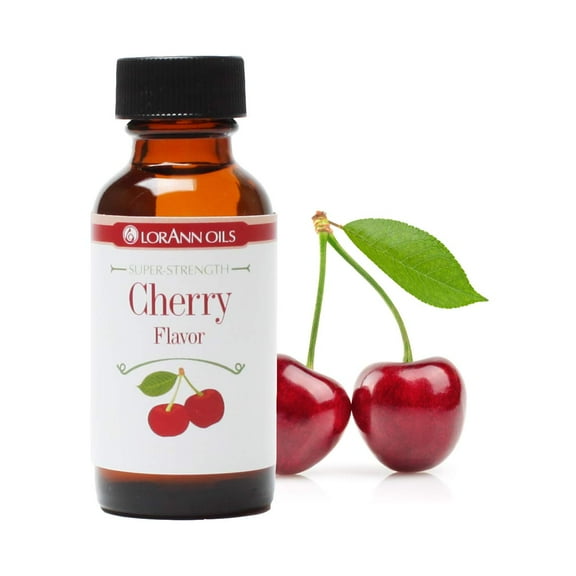 LorAnn Oils Cherry Super Strength Flavor, 1 Ounce Glass Bottle Baking and Candy Flavoring - Kosher