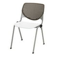 thumbnail image 7 of KFI Studios KOOL Armless Stacking Chair with Casters, White Back, Burgundy Seat, 7 of 7