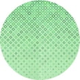 thumbnail image 1 of Ahgly Tapis Rond Lavable en Machine Intérieur Transitionnel Vert Menthe, 7 Pieds Rond, 1 of 7