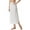 White, variant on Women's Shadowline 2116 Nylon Essentials Double Slit 1/2 Slip (Beige L)