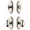 Polished Nickel, variant on Grandeur 826489 Arc Solid Brass Single Cylinder Keyed Entry Knobset And Deadbolt Combo