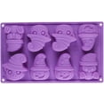 thumbnail image 2 of 1 Pack Halloween Molds Silicone Candy Soap Mold Cookie Baking Mold With Ghost Pumpkin，Random Color, 2 of 9