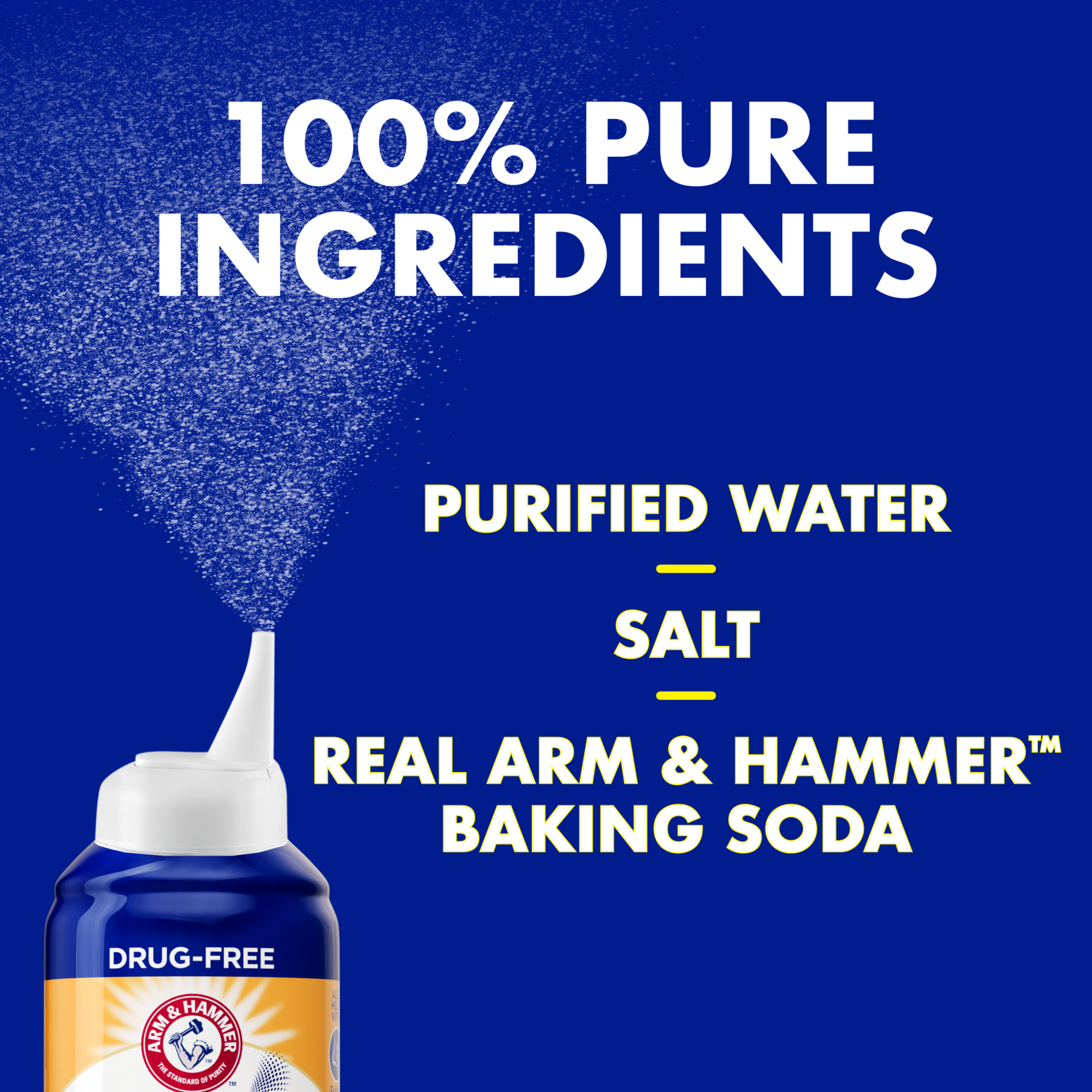 ARM & HAMMER Simply Saline Extra Strength Nasal Mist 4.6oz- Instant Relief for SEVERE Congestion- three 4.6oz Bottles