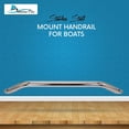 thumbnail image 2 of MARINE CITY Round Tube Boat Handle Grab Bar Mount Handrail 18 Inches, 304 Grade Stainless Steel for Yachts, RVs, and Boats Pack of 1, 2 of 7