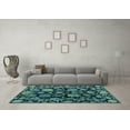 thumbnail image 3 of Ahgly Company Indoor Rectangle Oriental Light Blue Traditional Area Rugs, 7' x 9', 3 of 4