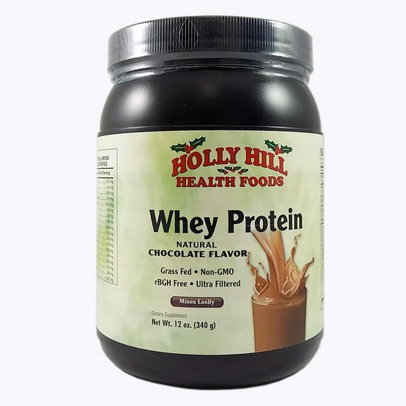 Holly Hill Health Foods, Whey Protein, Non GMO, Chocolate, 12 Ounces