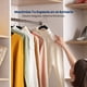 thumbnail image 5 of Ganchos de Terciopelo Premium Serenelife, Ahorradores de Espacio, Resistentes, con Gancho Metálico Giratorio de 360°, para Trajes, Pantalones y Vestidos, Negro, Pack 200, 5 of 7