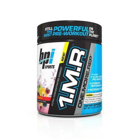 BPI Sports 1.M.R Pre Workout Powder, Fruit Punch, 30 Servings