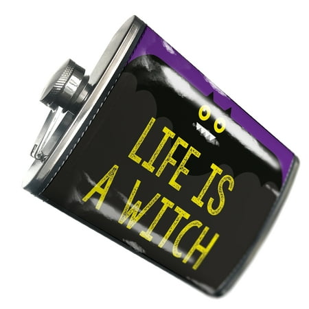 

NEONBLOND Flask Life is a Witch Halloween Funny Bat