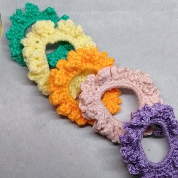 Nylo & Co. Crochet Hair Scrunchies in Combo #17 - Set of 5