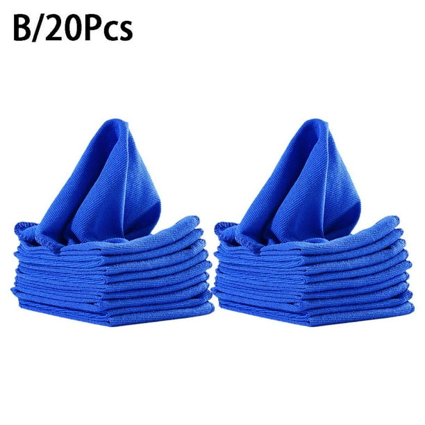 25 Large Microfiber Towels for Auto Detailing and Cleaning Soft